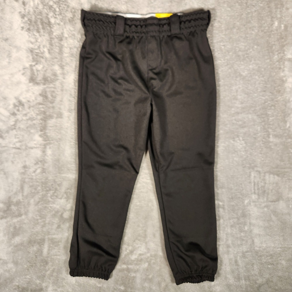 Rawlings Baseball Pants Youth Large Black‎ New BTB2000RW Pull-Up Athletic Sports